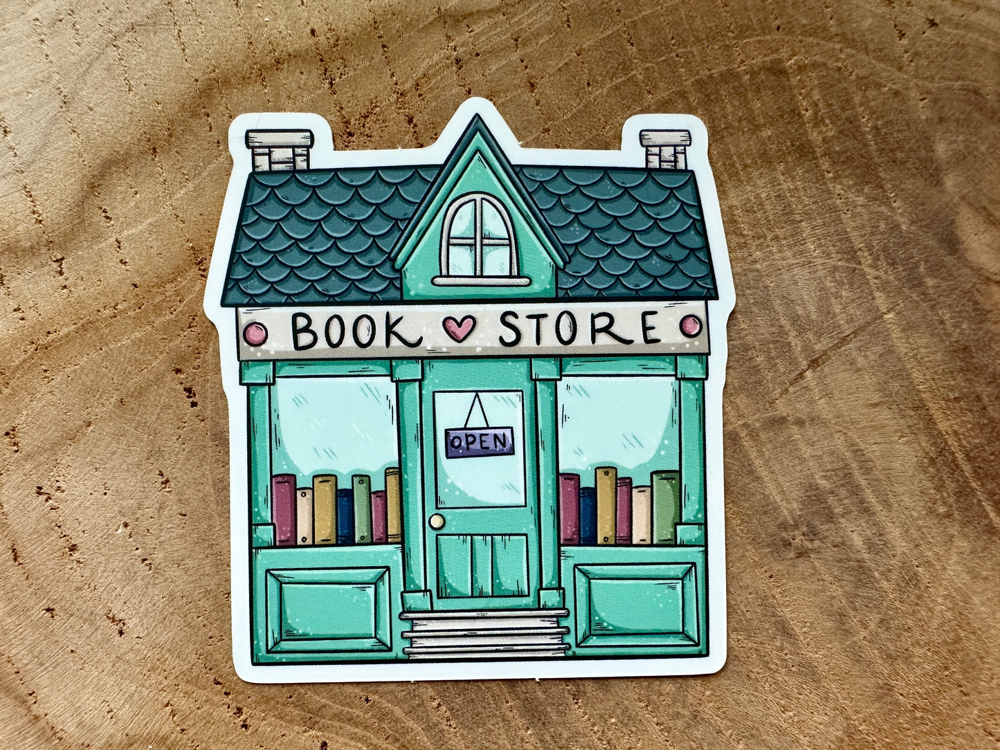 Bookstore Die Cut Sticker