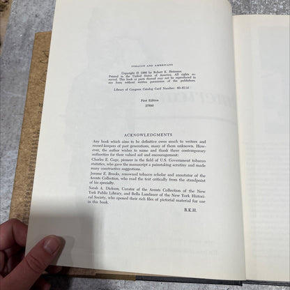 tobacco and americans book, by robert k. heimann, 1960 Hardcover